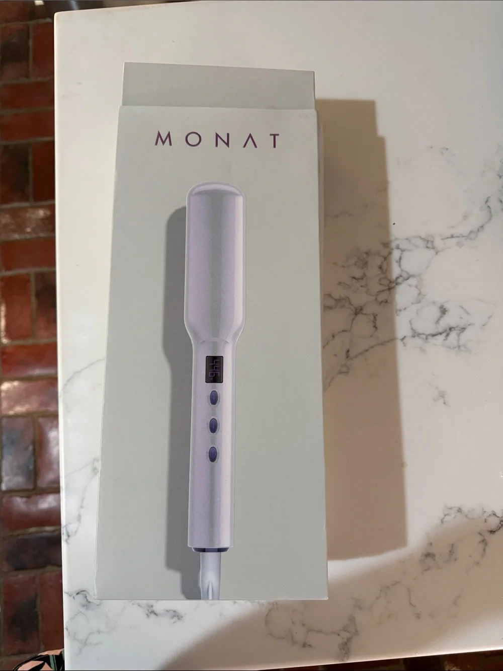 MONAT Lilac Ceramic Styling Brush - Smooth Straightening for Women